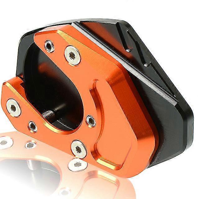 Seitenständer-vergrößerungsplatte Für Motorrad Rc 125 200 250 390 690 Enduro Smc 950 990 Adventure R – Schwarz/orange