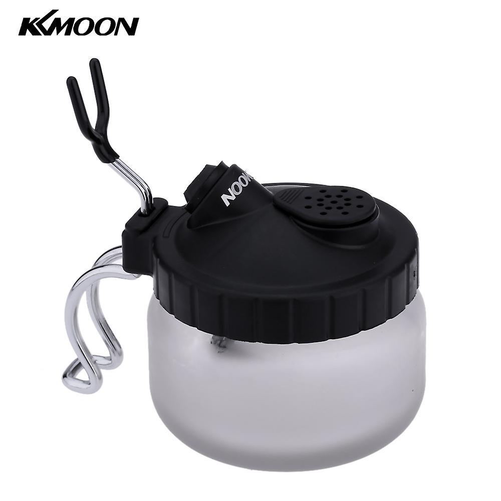 Kkmoon Professioneller Airbrush-reinigungstopf Aus Glas, Airbrush-halter, Reinigungsbehälter, Flasche, Maniküre-zubehör