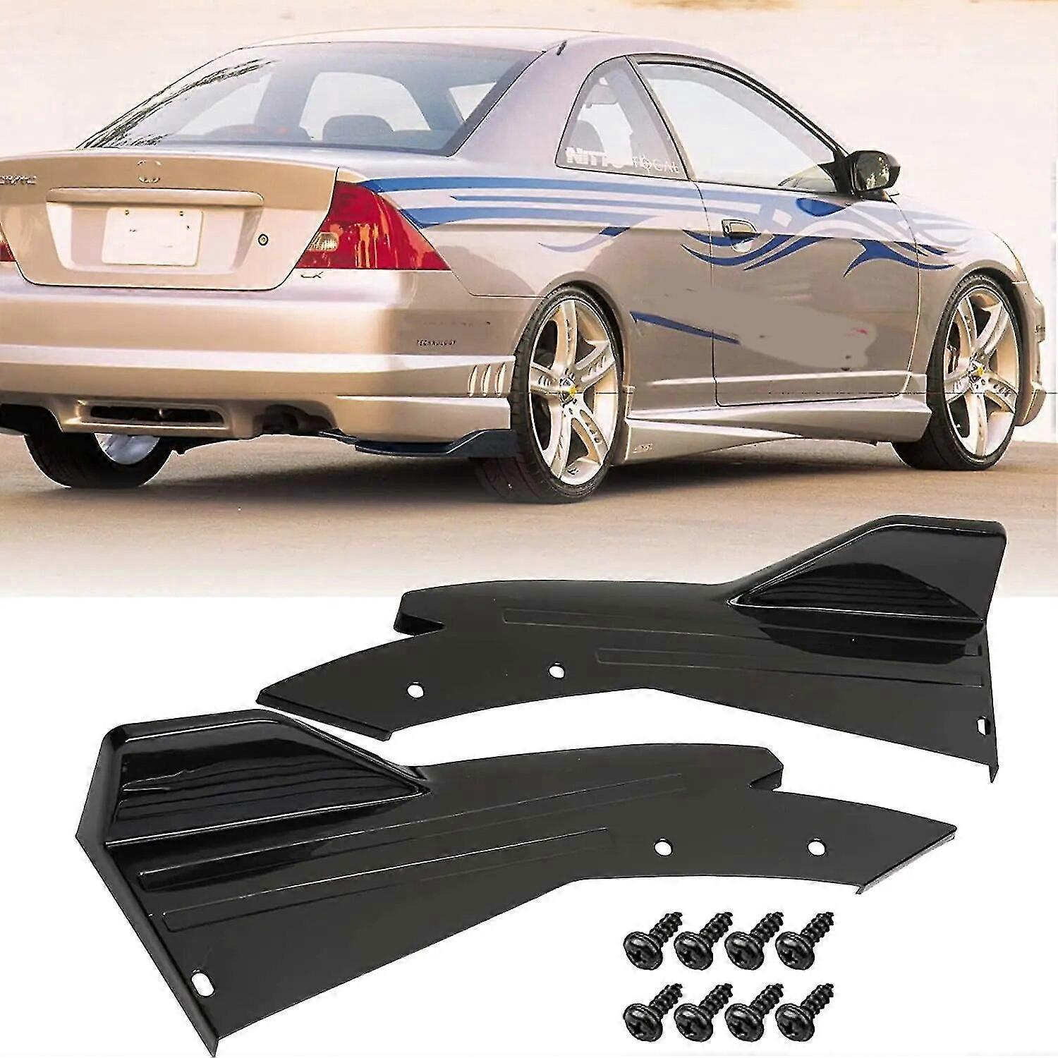 Heckstoßstangenspoiler, Diffusor, Bodykit, Seitenschweller-schutzabdeckungen Für Subaru Impreza Wrx – Schwarz