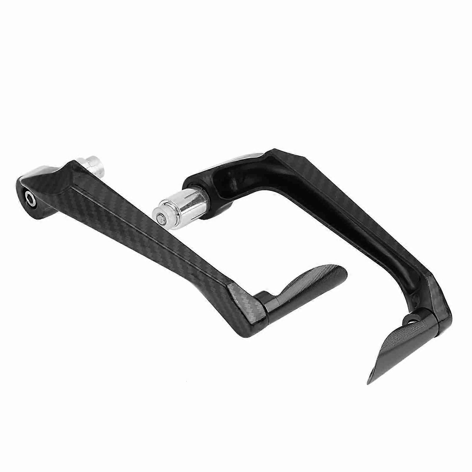 Paar Brems- Und Kupplungshebel Aus Kohlefaser Für Motorräder, Lenkerschutz (schwarz)