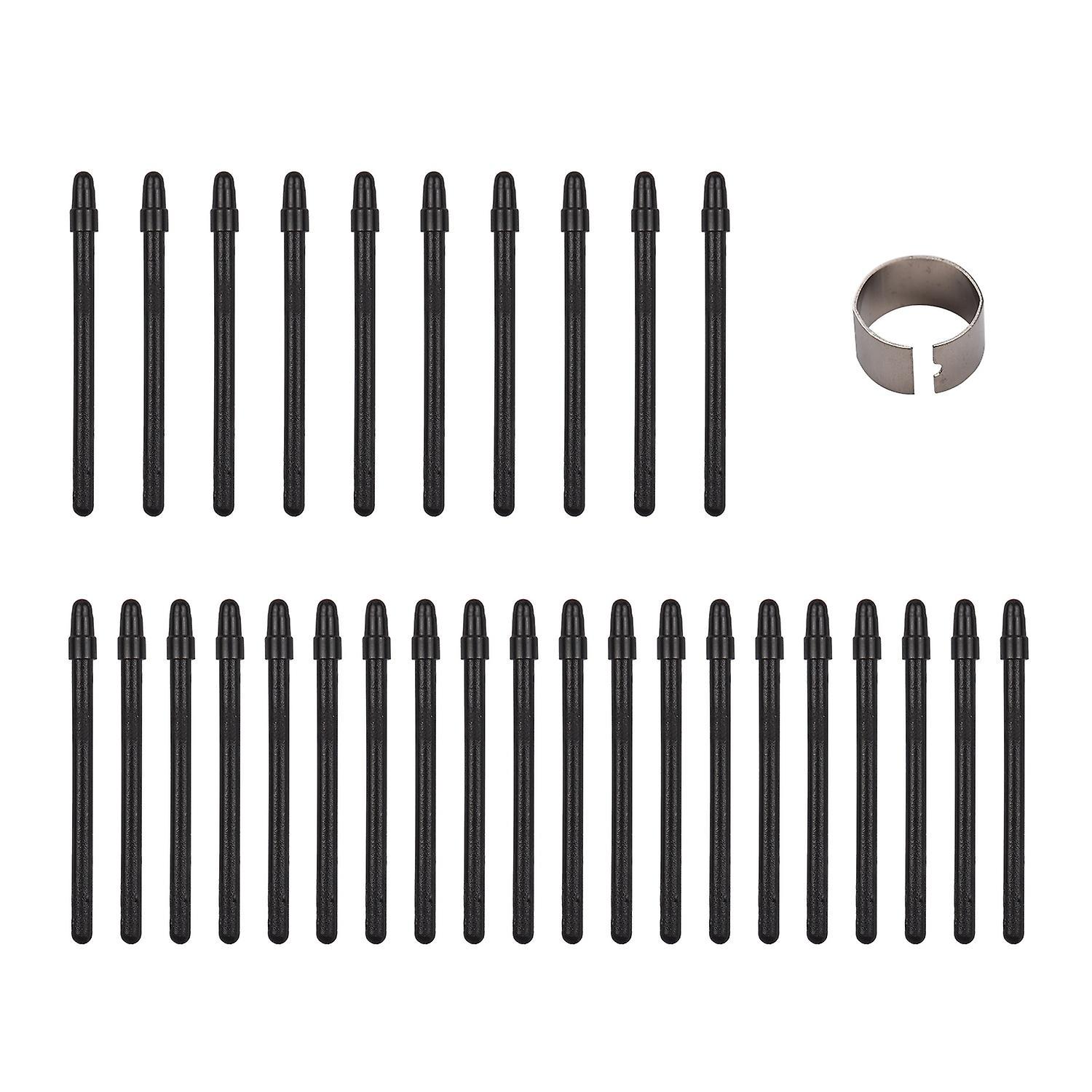 30 Stück Stiftspitzen Und Stiftclip Für T505 Professionelles Grafiktablett, Schwarz