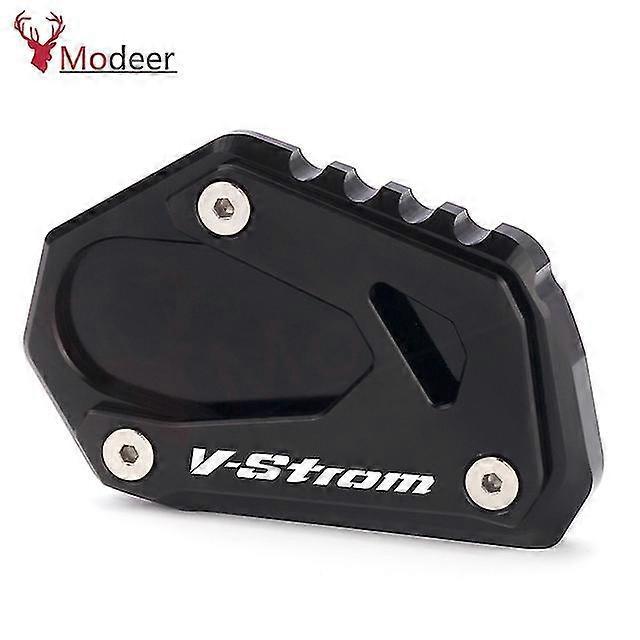 Seitenständer-verlängerungsplatte Für Suzuki V-strom 1000, V-strom 1000/xt, Dl 1000, Dl 1000 (2014–2021) – V-strom-logo, Schwarz