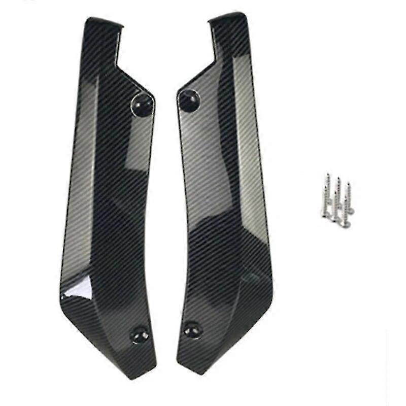 2 Stück Heckstoßstangen-lippenspoiler-diffusor-splitter Aus Pp, Kratzfest, Universell Passend Für Honda Civic Accord/vv Gold – Carbonfaser