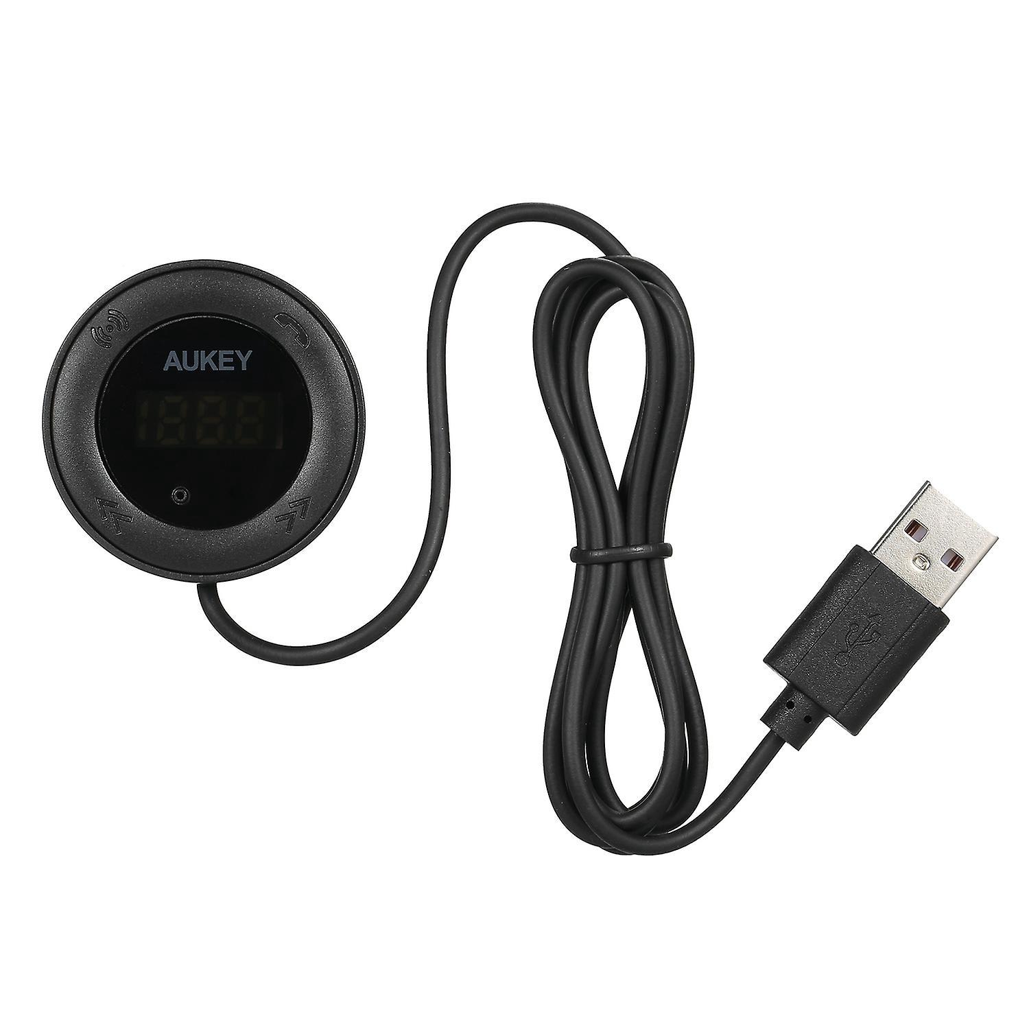 Aukey Bluetooth Fm-transmitter Fürs Auto, Kabelloses Audio-kit Für Alle Smartphones Und Audioplayer
