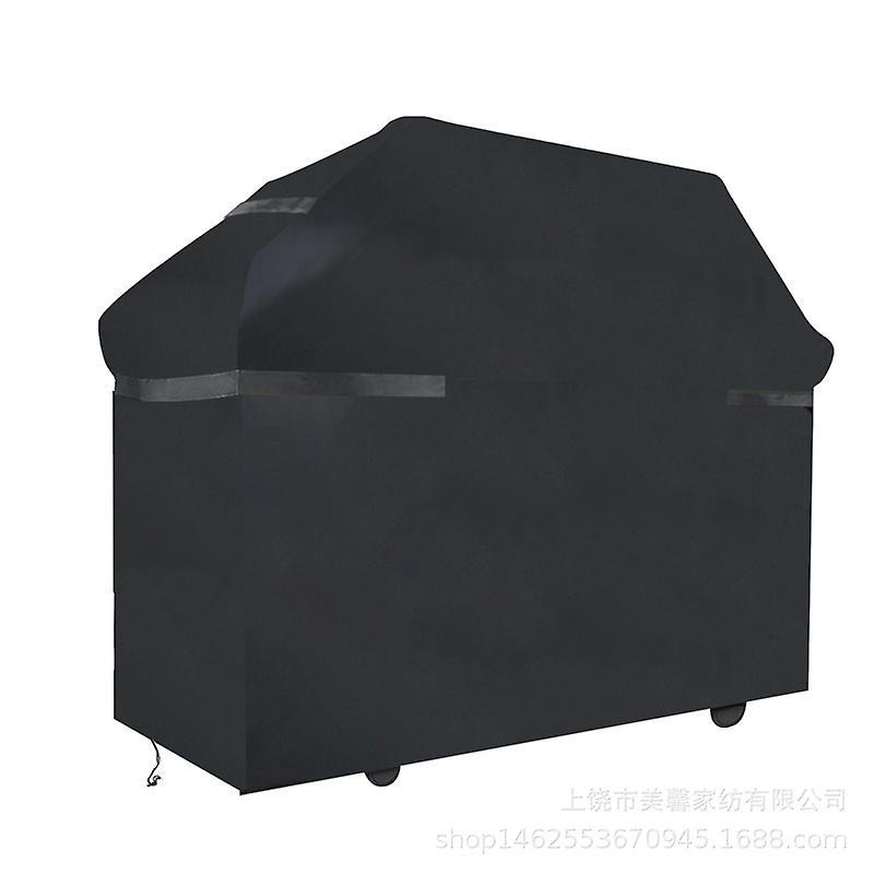 Grillabdeckung Aus 210d Oxford-gewebe, Schutzabdeckung Für Den Außenbereich, Schwarz, 145 X 61 X 117 Cm