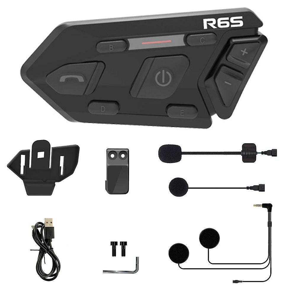 Wayxin 1 Stück Bluetooth Motorradhelm-intercom 1200mah Kabelloses Wasserdichtes Freisprech-motorrad-headset