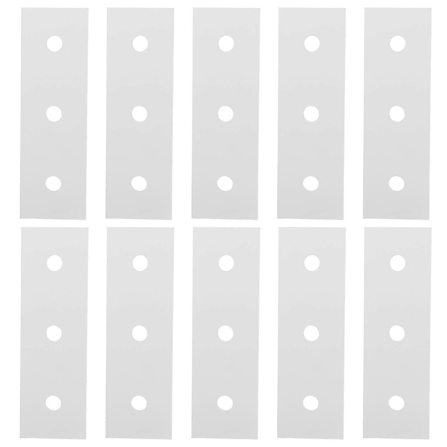 10 Stück Flache Aluminium-verbindungsplatten, Flache Gerade Reparatur-verbindungsplatten 4040 – 3-loch