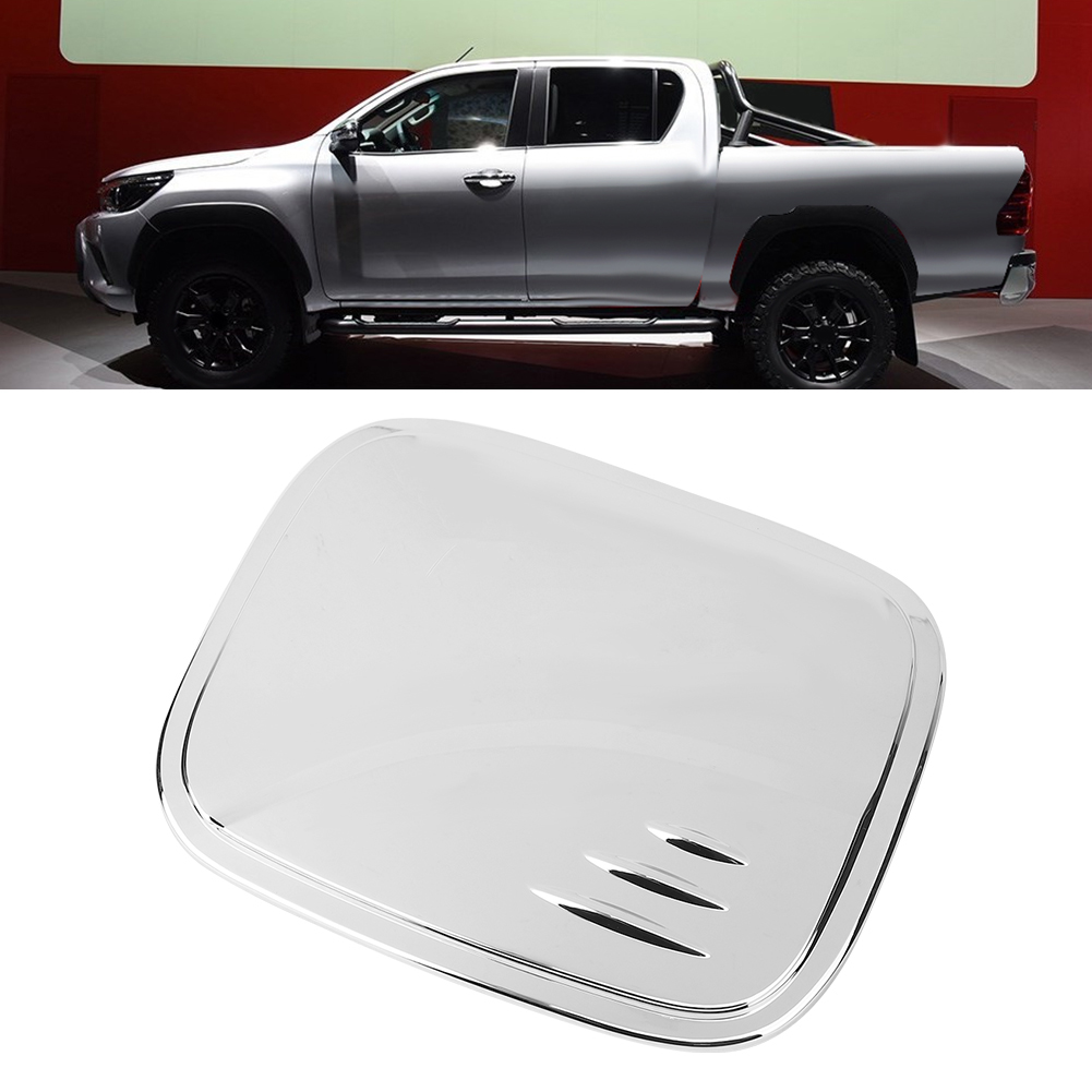 Tankdeckel-abdeckung, Elektroversilberte Zierleiste, Autoaufkleber, Passend Für Toyota Hilux Revo 4wd 2015-2017