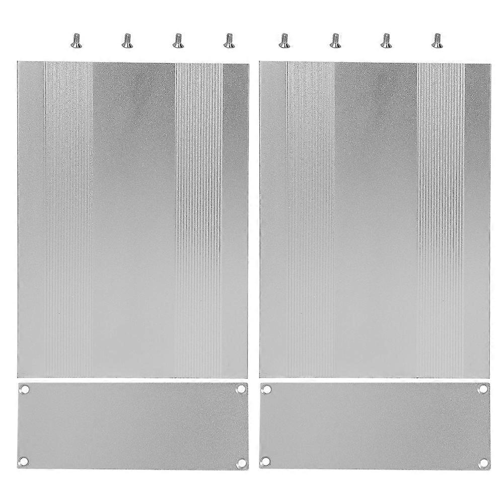 Aluminium-projektgehäuse, Geteilt, Matt Silber, Diy-pcb-anschlussgehäuse, 54 X 145 X 200 Mm