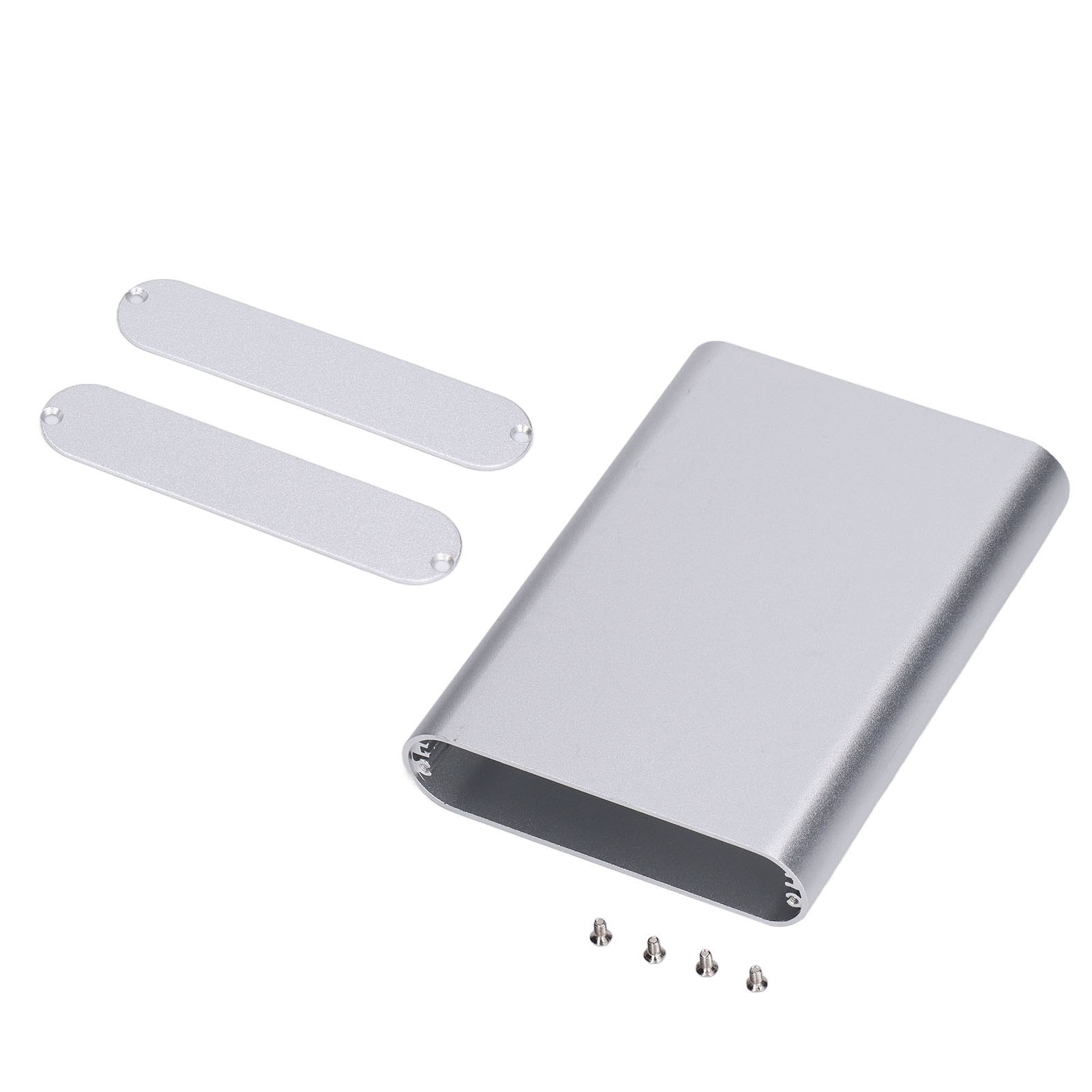 Projektbox Aus Aluminiumlegierung, Matt Silber Sandgestrahlt, Oxidiert Für Leiterplattenverdrahtung