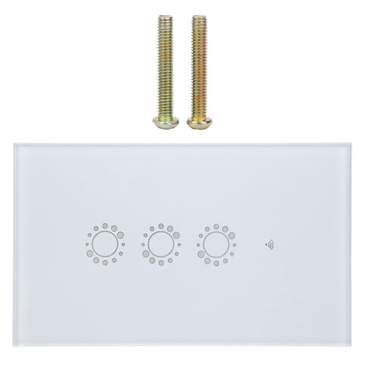 Intelligenter Touch-schalter, Weiß, Wlan-fähig, Mit Fernbedienung (us/au), 95–240 V Ac
