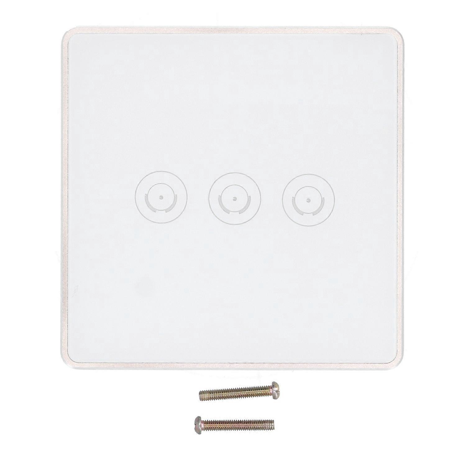 Intelligenter Touch-schalter, Weiß, Mit Wlan-fernbedienung, 100–240 V Wechselstrom