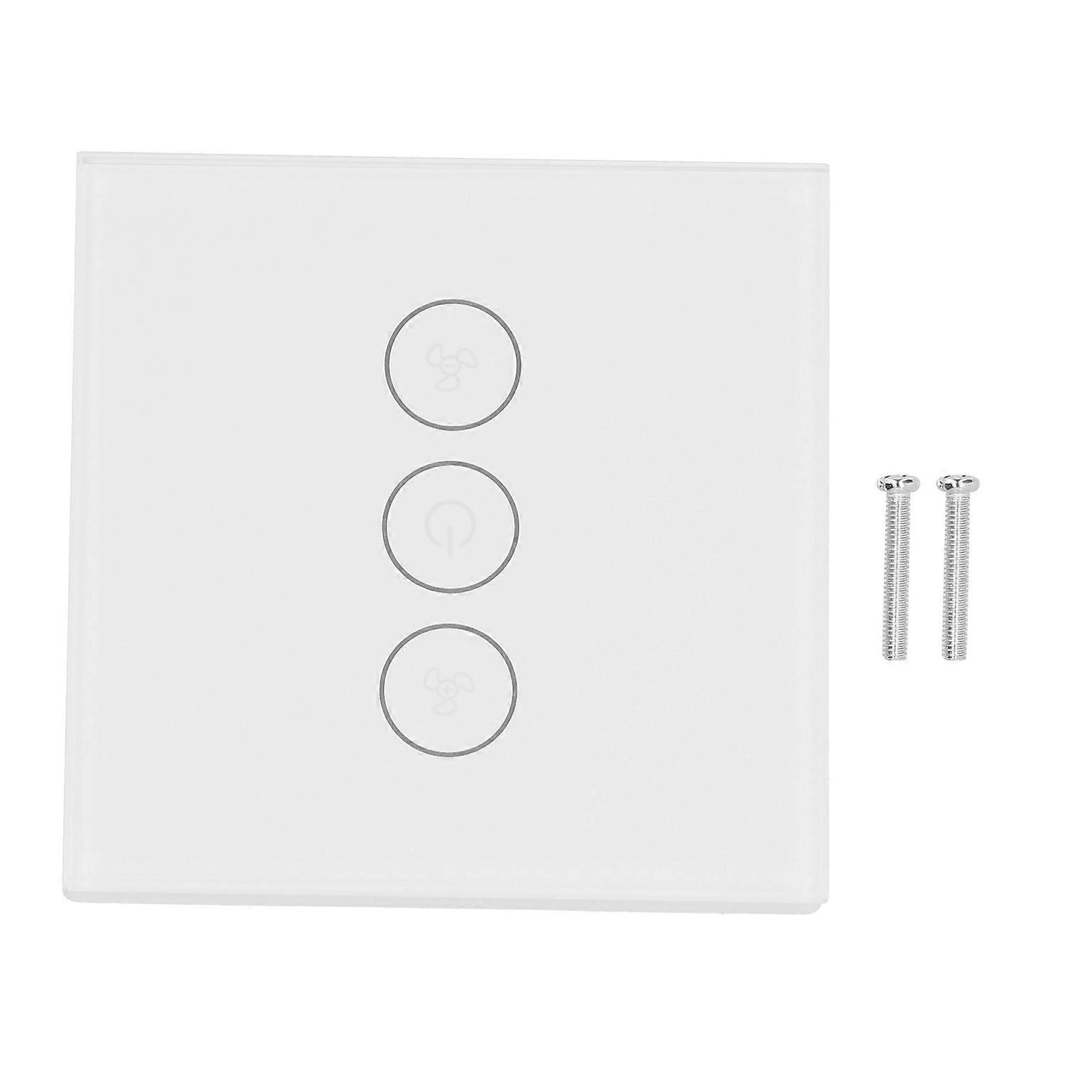 Intelligenter Wlan-schalter, Lüftersteuerung Per Telefon, 3-wege-sprachsteuerung, Typ 86, Haushaltsspannung 100–240 V Ac