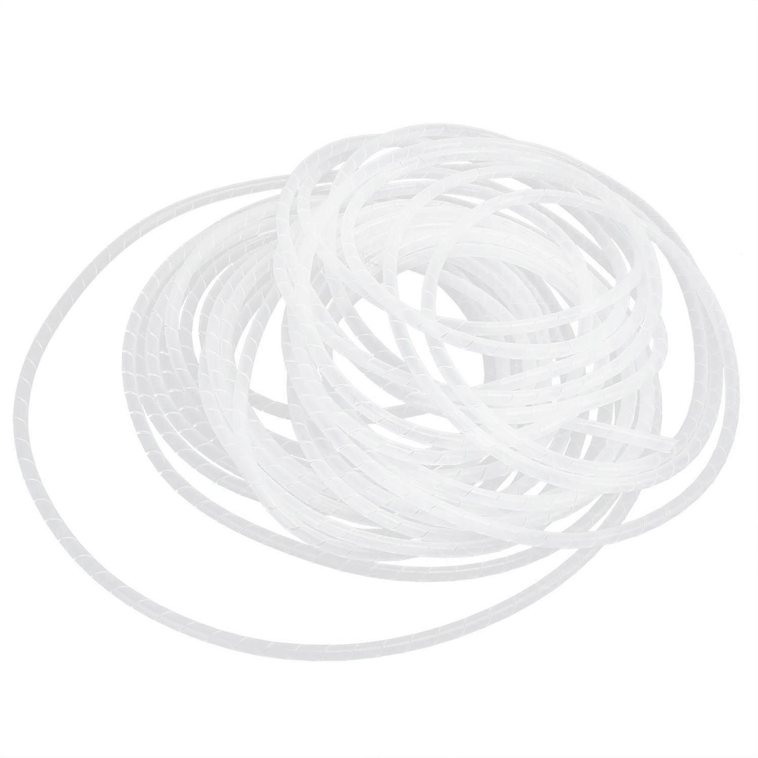 Spiralkabel-schutzhülle, Flexibler Kabelorganisator, Weiß, Φ25–2 Meter