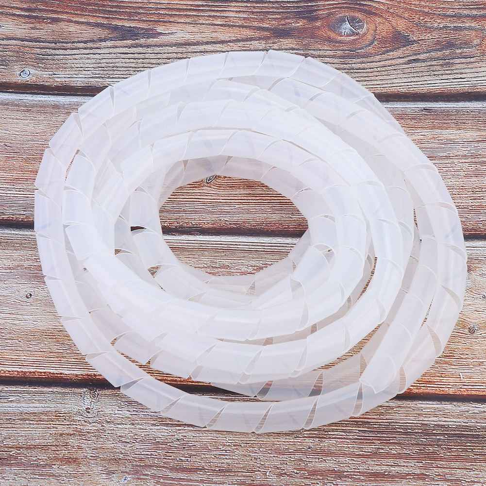 2er-pack Drahtschutzspirale Aus Pp, Kabelschutzzubehör, Drahtschutzschlauch, Weiß, 14 Mm