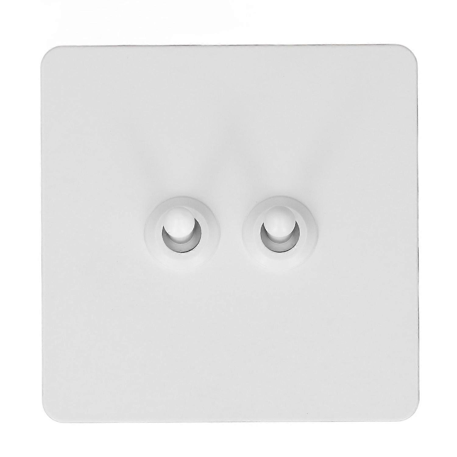 Wand-kippschalter, Edelstahlplatte, Isolierter Pc-sockel, 2-fach, 2-wege-doppelpol-kippschalter