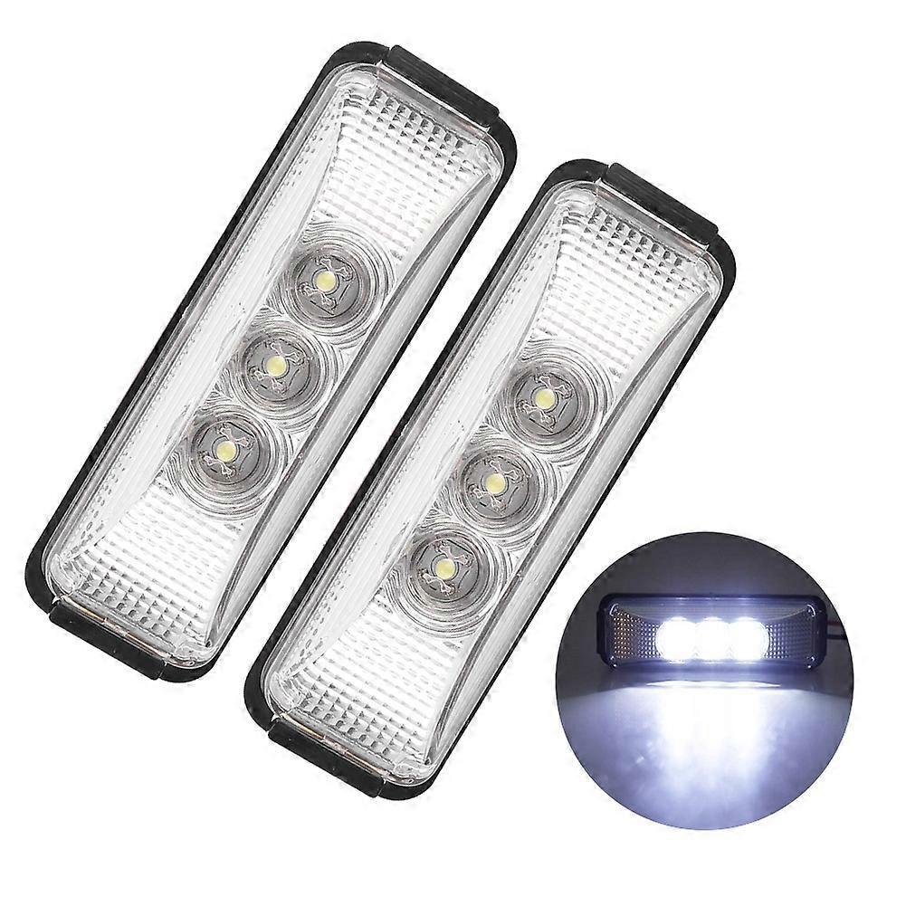 Stück Abs Mit Pc-gehäuse 12v Hochleistungs-led-leuchte 3 F3 Perle Lkw-seitenblinker 1,2w (weiß)