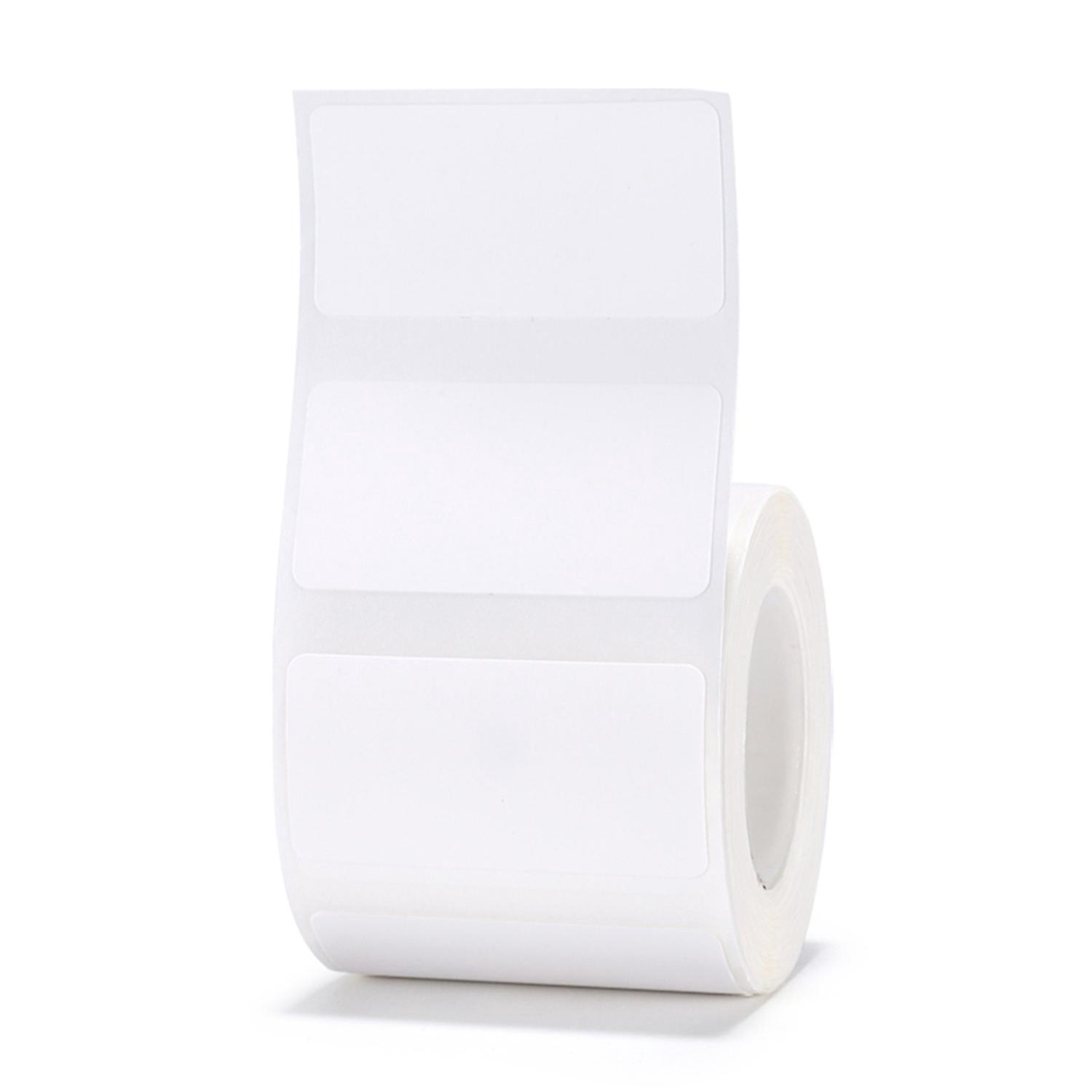 Niimbot Weißes, Unbedrucktes Thermodruckpapier Auf Rolle Für B21 Etikettendrucker (barcode, Preis, Größe, Name) – 40 X 20 Mm, 320 Blatt – Weiß