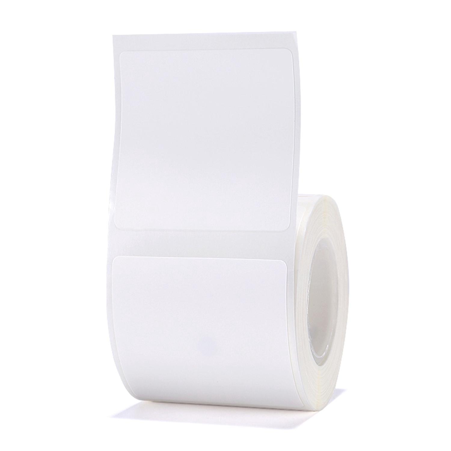 Niimbot Weißes, Unbedrucktes Thermodruckpapier Auf Rolle Für B21 Etikettendrucker (barcode, Preis, Größe, Name) – 40 X 40 Mm, 180 Blatt – Weiß