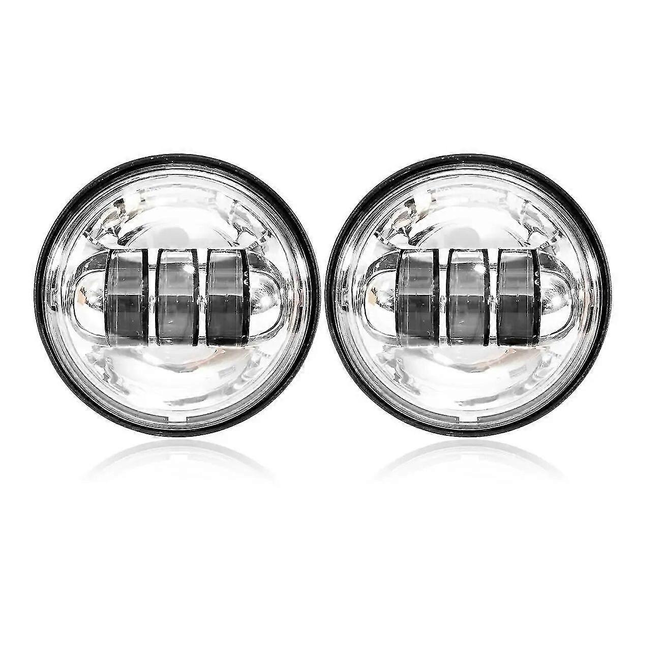 45 Zoll Runder Led-zusatzscheinwerfer, Nebelscheinwerfer, 60 W, Weiß, Für Harley-davidson Electra Glide Touring – Weiss