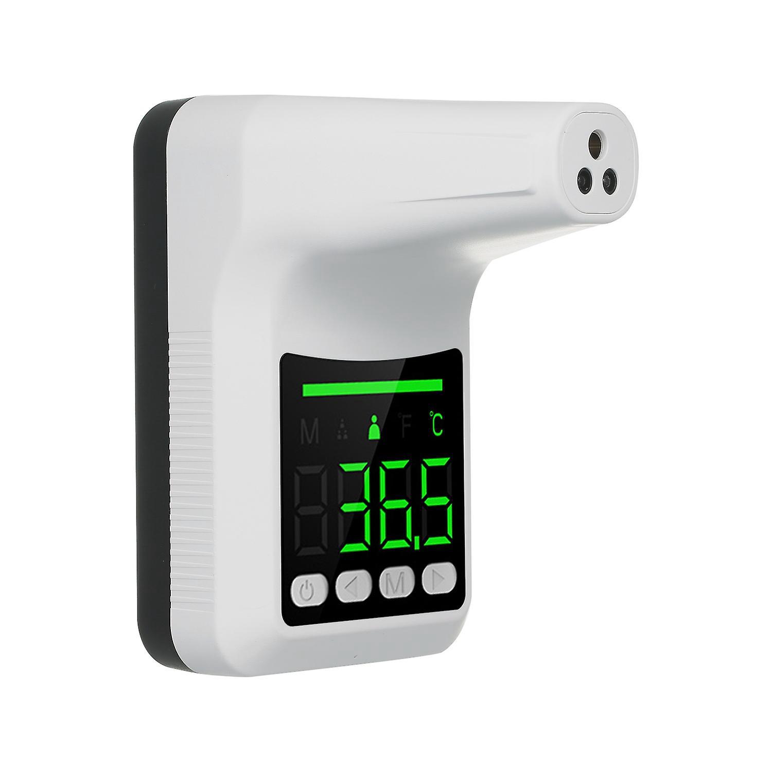 Wandmontiertes, Berührungsloses Infrarot-stirnthermometer, Umschaltbar Zwischen °c Und °f, 3 Farben
