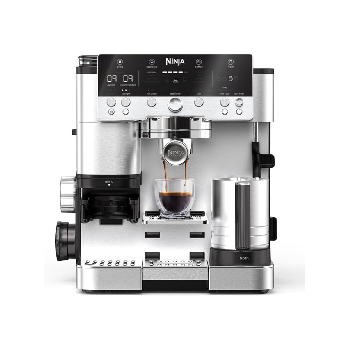 Ninja Espressomaschine Luxe Cafè Mini Es352eu Silber