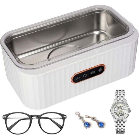 Pair 400-ml-ultraschallreiniger, Professionelles Ultraschallreinigungsgerät Mit 45 Khz, 4 Reinigungsmodi, Touch-bedienung Und Edelstahl-ultraschallbehälter Für Schmuck, Ringe Und Brillen