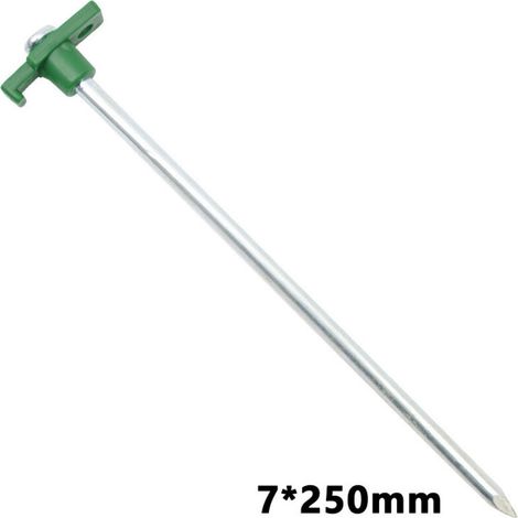 Pair 6 Heringe, 25 Cm Lang, Für Harten Und Steinigen Boden, Ø 7 Mm