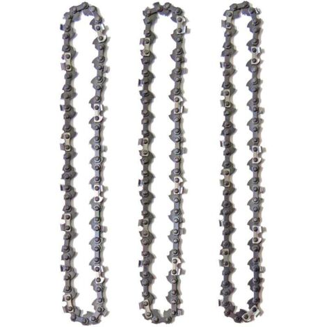 Pair Set Mit 3 Astscherketten Für 25 Cm (10 Zoll) Führungsschienen, 40 Treibglieder, Geringer Rückschlag, Kompatibel Mit Black & Decker, Ryobi Und Anderen Herstellern