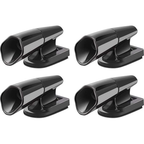 Pair 4-teiliges Wildwarnpfeifen-set, Ultraschall-wildwarnpfeife Für Autos Und Motorräder, Schwarze Ultraschall-wildwarnpfeife, Selbstklebend