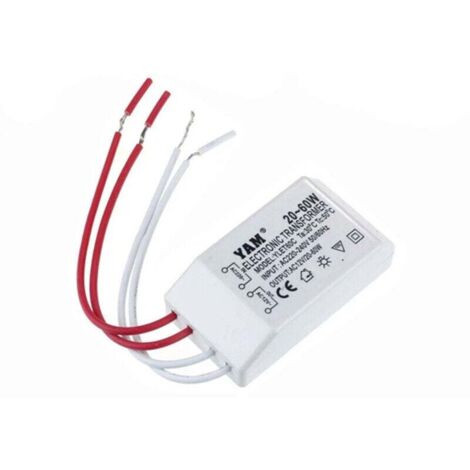 Pair Elektronischer Transformator 220 V Ac Auf 12 V Für G4-halogenlampenfassungen, 20–60 W Spannungswandler Mit Lampenperlen – Intelligenter Leistungstreiber –