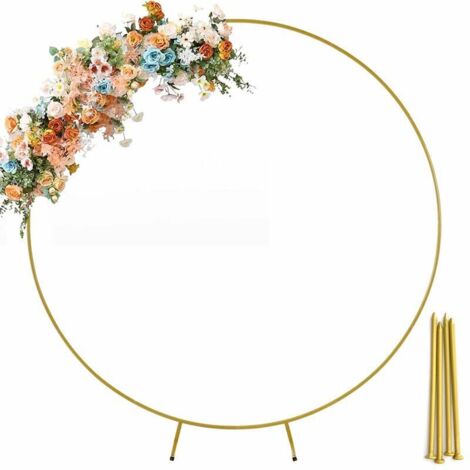 Pair Dekorativer Türbogen In Goldfarbe Für Hochzeiten Mit Einem Durchmesser Von 2m.-inhhub