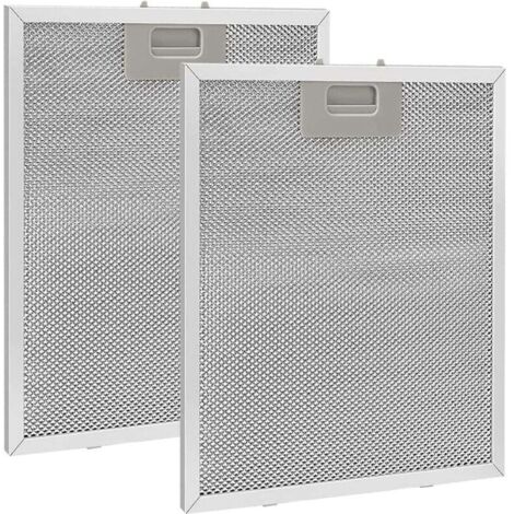Pair 2-teiliger Metallfettfilter Für Dunstabzugshauben, 320 X 260 Mm, Netzfilter-zubehör Für Dunstabzugshauben – Silber