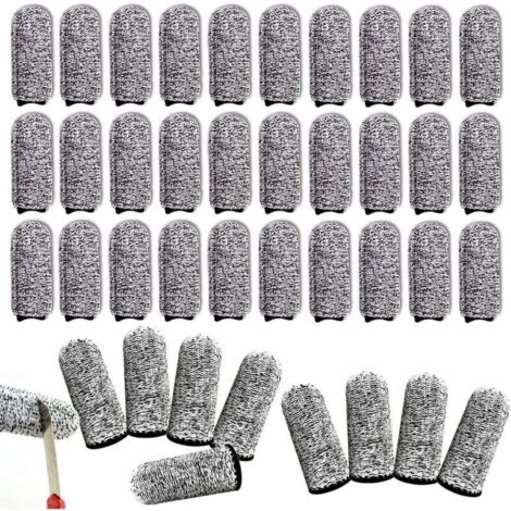 Pair 40-teiliges Set Küchenfingerschutz, Schnittfeste Handschuhe, Daumenschutz, Fingerstulpen, Rutschfeste Fingerstulpen, Wiederverwendbare Fingerhandschuhe, Daumenschutz, Rutschfester Daumenschutz