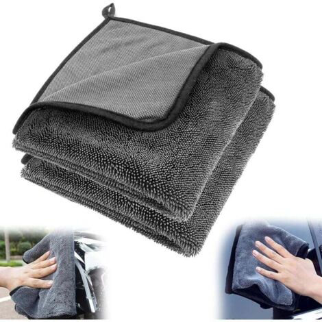 Pair 90 X 60 Cm Dickes Mikrofaser-autohandtuch Mit Spirale – Mikrofasertuch Für Optimale Reinigung