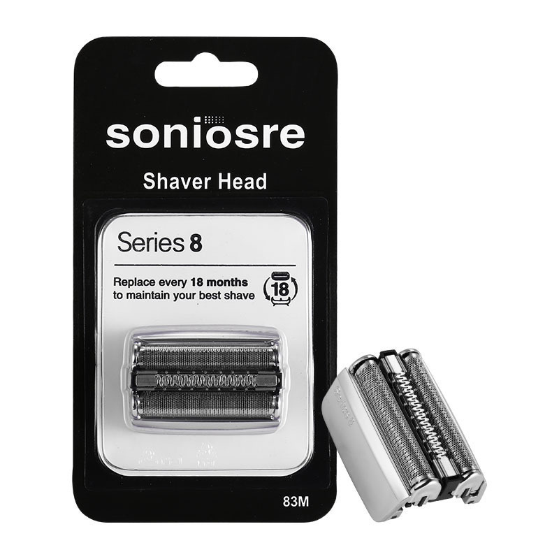 Ersatzscherkopf Für Den 83m Rasierer, Silber, Systemrasierer, Kompatibel Mit Den Braun Series 8 Modellen 8320s, 8325s, 8330s, 8340s Und 8350s.