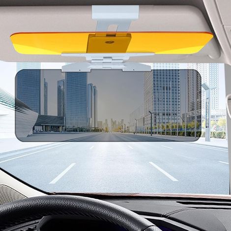 Pair Auto-sonnenblenden-verlängerung, Hd-fahrervisier, Verstellbare Auto-sonnenblende Und Nachtsicht-visier-verlängerung, Blendfreie Windschutzscheiben-verlängerung, 2 Stück