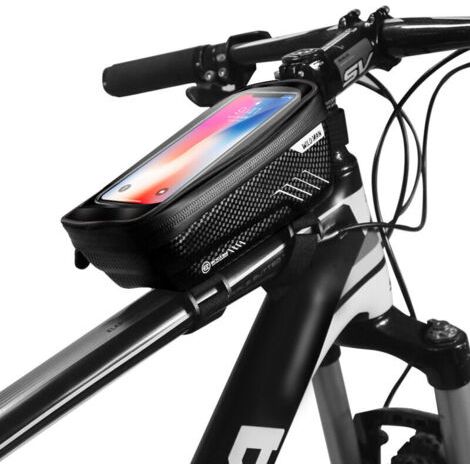 Pair Wasserdichte Fahrrad-telefontasche, Fahrrad-telefonhalterrahmen Mit Empfindlichem Touchscreen, Fahrradlenkertasche, Fahrradlenker, Mtb, Motorrad, Großes Fassungsvermögen 1 L Für Smartphones Unter