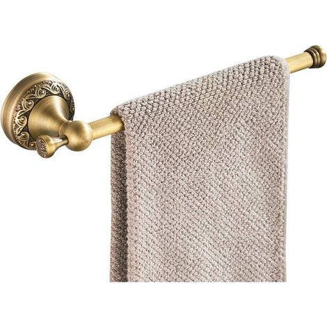 Pair Kurzer, Quadratischer Handtuchring Aus Hochwertigem Messing Zur Wandmontage, Praktischer, Platzsparender Handtuchhalter Im Antik-stil Für Bad, Wc Und Küche