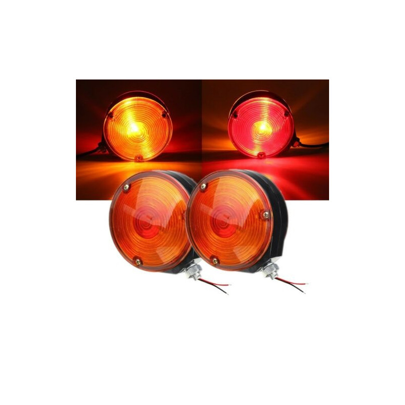 2er-set Led-begrenzungsleuchten 24v Für Spiegel (ohrringe) Für Lkw Scania, Volvo, Man, Daf In Orange-rot
