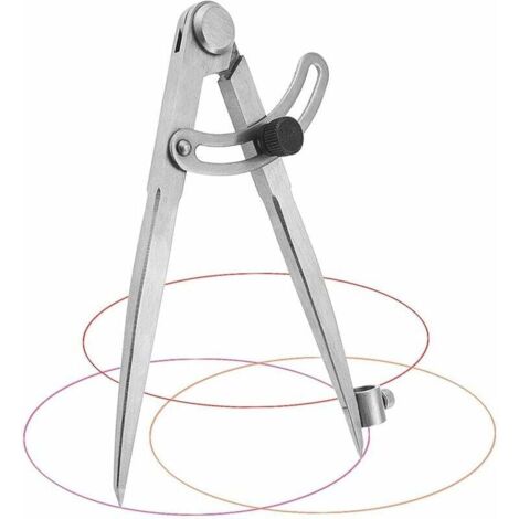 Pair 20 Cm Zimmermannszirkel, Professioneller Zirkel Aus Kohlenstoffstahl, Zirkel Mit Großem Durchmesser Zum Zeichnen Von Kreisen, Für Tischlerarbeiten, Metallbearbeitung Und Lederverarbeitung
