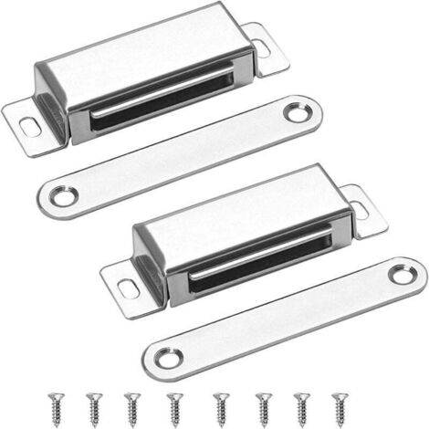 Pair Stück Magnetische Schranktürverschlüsse, Magnetkraft Bis 40 Kg, Robuste Magnetverschlüsse Für Möbel, Schubladen, Duschtüren Und Kleiderschränke - Readcly