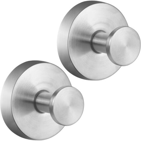 Pair Wandmontierter Handtuchhaken Fürs Badezimmer, Haken Aus Mattschwarzem Edelstahl, Kleiderstange, Handtuchhalter, Aufbewahrung, 4 Stück