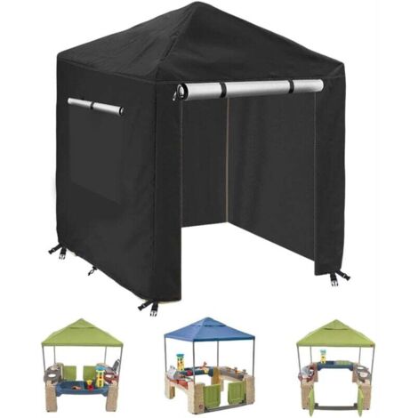 Pair Kinderspielhaus-plane Für Den Garten, Wasserdichte 210d-außenabdeckung, Winddichte Schutzabdeckung, 142 X 142 X 153 Cm, Scharfe Ecken