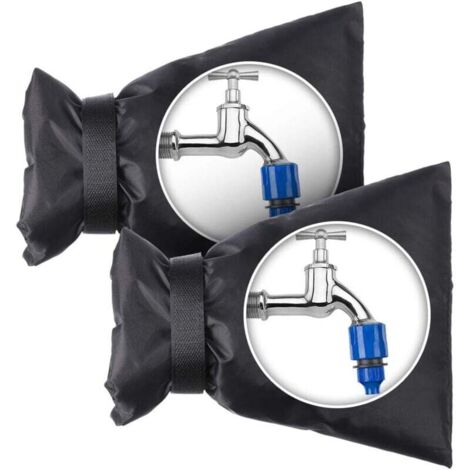 Pair Wasserhahnabdeckung, Frostbeständige Wasserhahnabdeckung, Gartenwasserhahnabdeckung, Winterfeste Schutzhülle, Wasserhahnabdeckung - (2 Stück 18,5 X 14 Cm)
