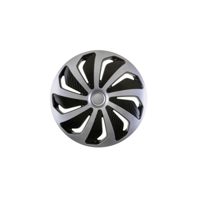 Radkappen Versaco Wind Silber/schwarz - 15