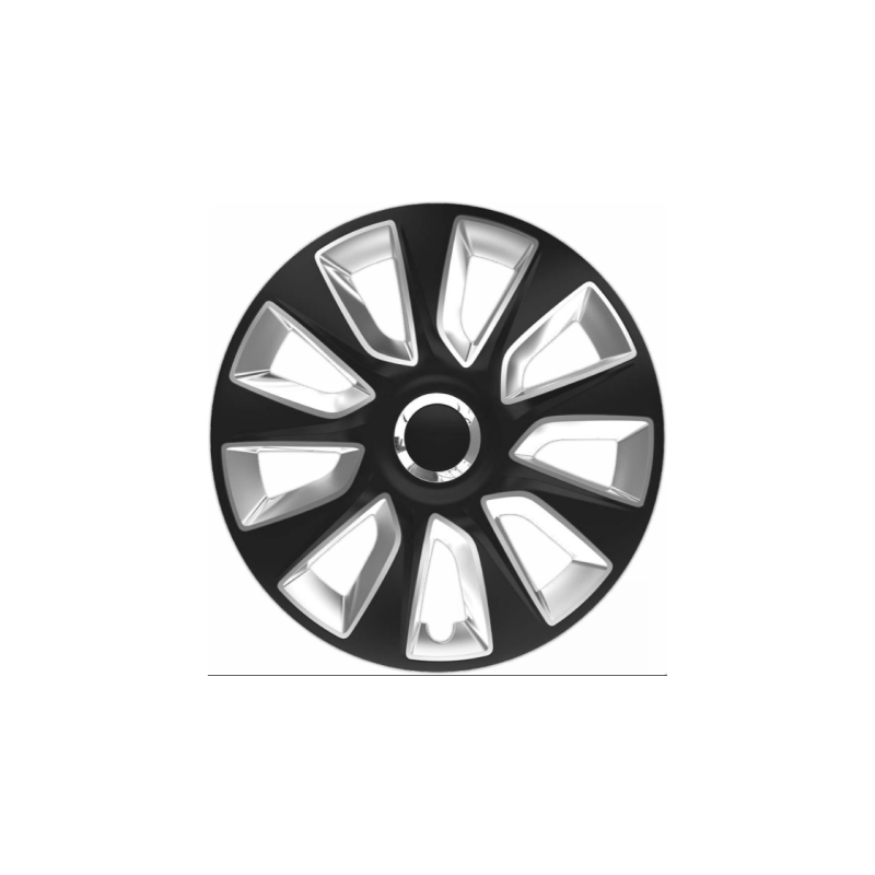 Radkappen Versaco Stratos Rc Schwarz / Silber - 14