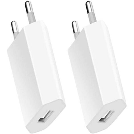 Pair 2er-pack Ladegeräte Für Iphone, Usb-schnellladestecker, Universal-netzteil Für Usb-wandladegerät, Kompatibel Mit Iphone, Apple, Samsung, Pixel, Nexus, Huawei, Xiaomi, Htc, Sony, Lg (weiß)