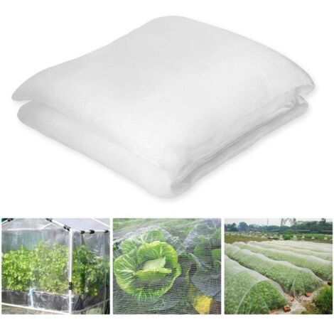 Pair Weißes Insektennetz Für Gemüsegärten, 3 X 10 M, Schutznetz Für Gemüsegärten, Gartennetz Geeignet Zum Schutz Von Pflanzen, Blumen, Gemüse Und Obst