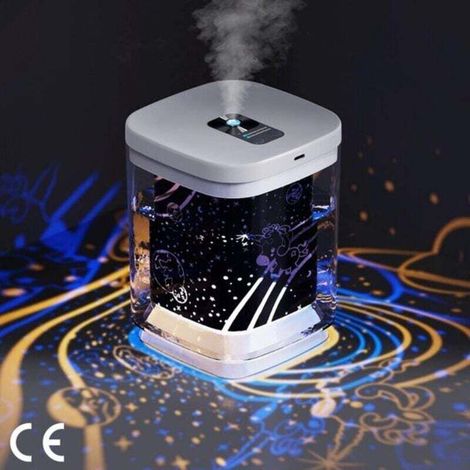 Pair Extrem Leiser Luftbefeuchter – Kompaktes 1000-ml-fassungsvermögen Mit Nachtlicht – Zwei Nebelstufen – Automatische Abschaltung – 2 Filter Inklusive – Ideal Für Babyzimmer Und Zuhause – Weiß